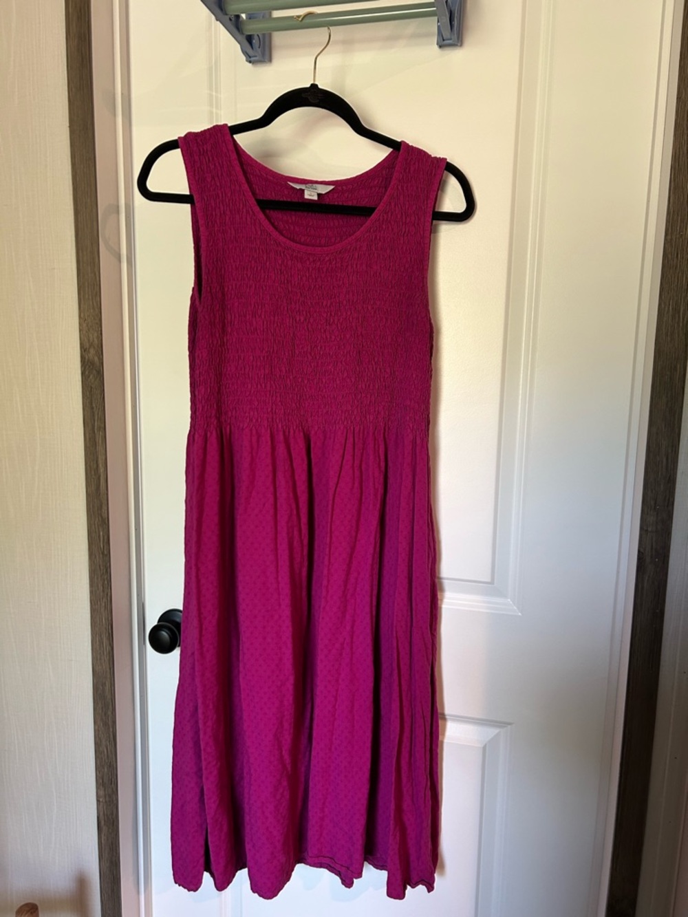 croft & barrow Fuchsia Textured Sleeveless Dress
